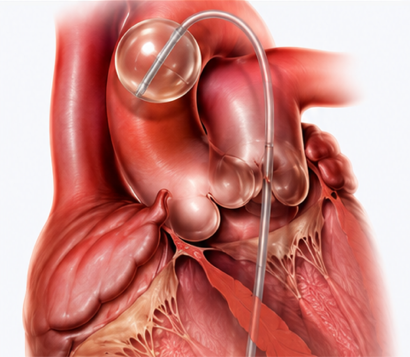 Illustration of the IntraClude device positioned in the heart
